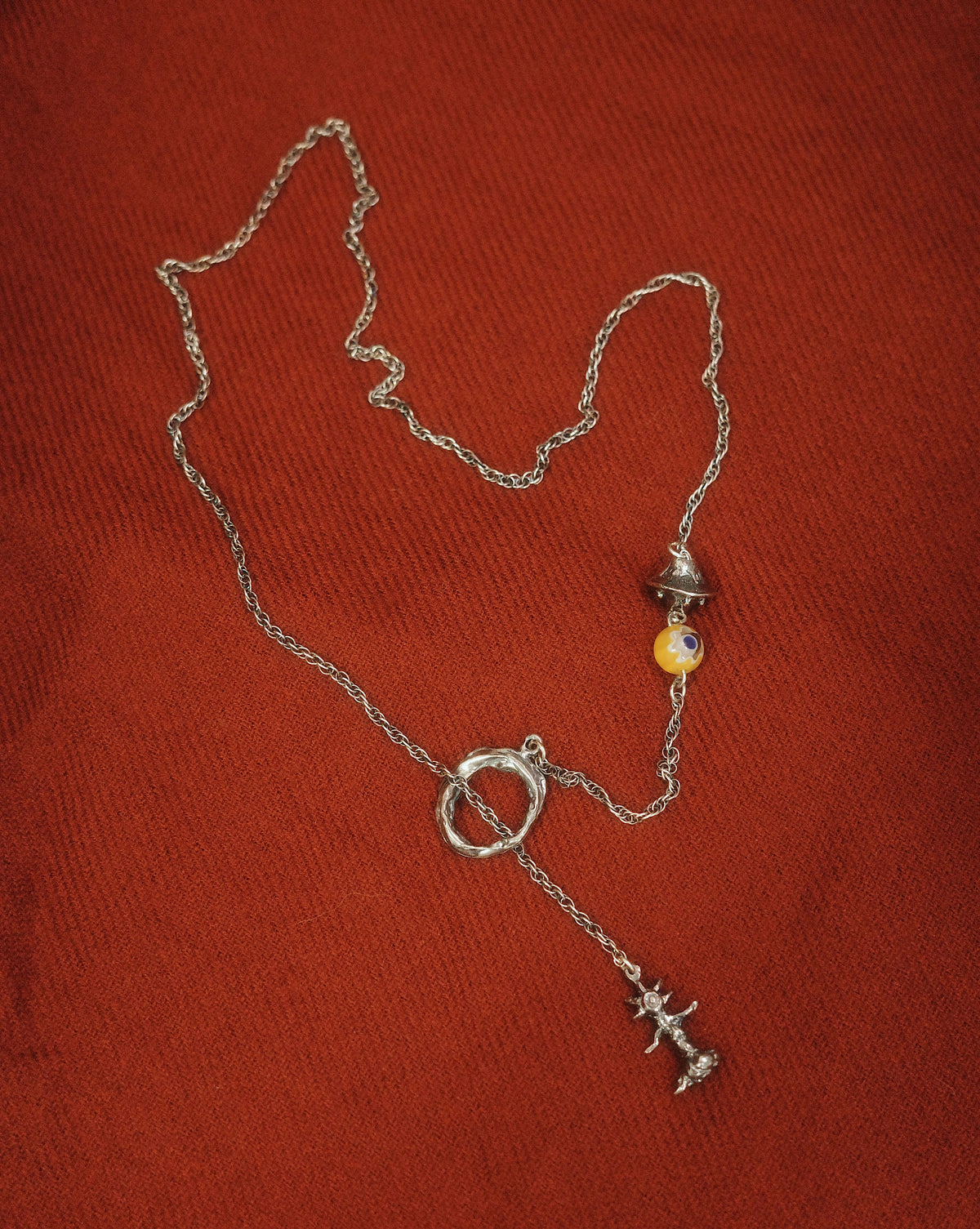 Jump Point Necklace: Om Mani Padme Hum UFO & Flowy