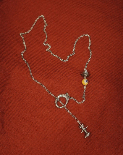 Jump Point Necklace: Om Mani Padme Hum UFO & Flowy