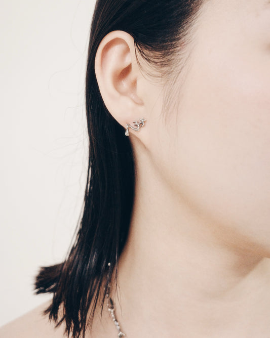 Mini「心」ॐ Heart Earring