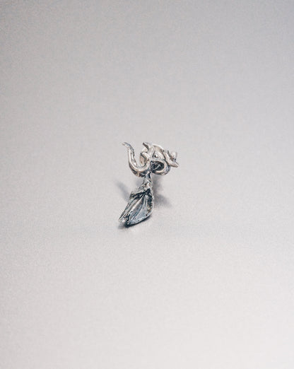 Mini ॐ + Leaf Earring (Detachable)