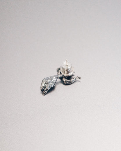 Mini ॐ + Leaf Earring (Detachable)